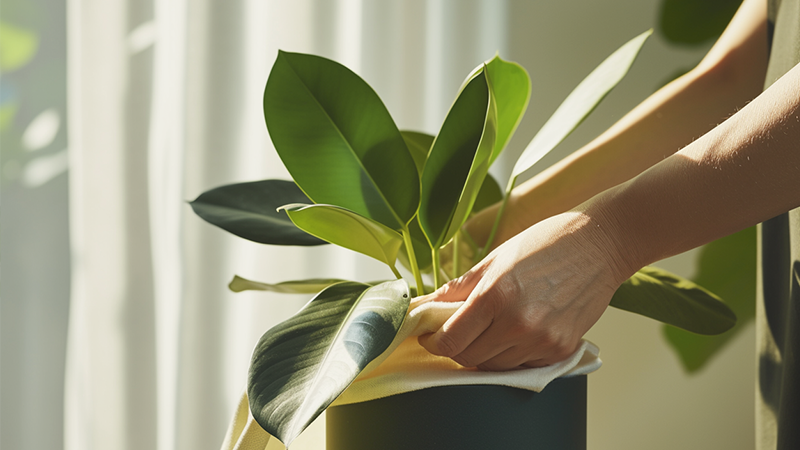 Artificial trees and larger foliage pieces usually need a different dust-removal routine than smaller tabletop plants.