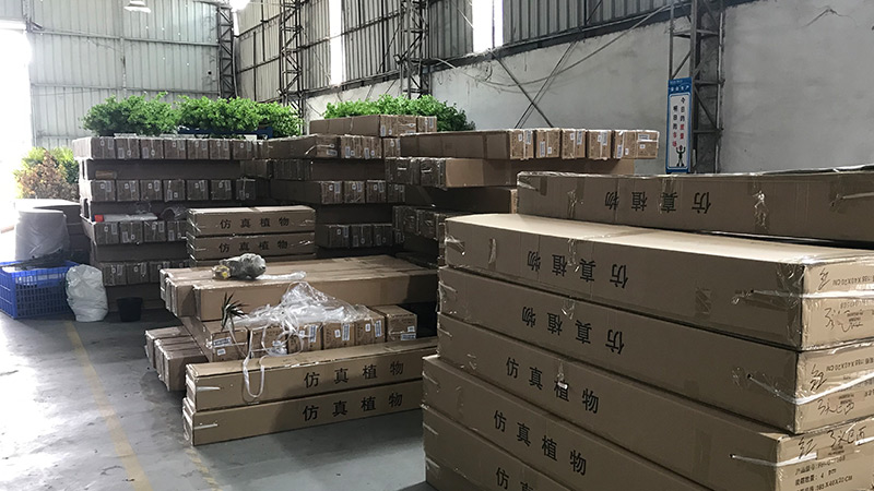 Product packaging Warehouse storage, cardboard boxes, packed products
