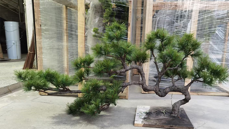 Fake Bonsai Tree Artificial bonsai tree in a workshop