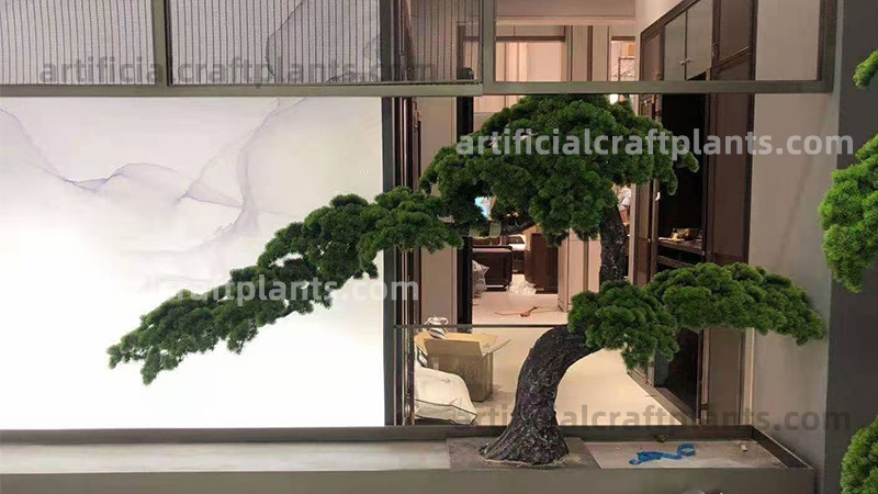 fake bonsai plant artificial bonsai tree in a modern interior
