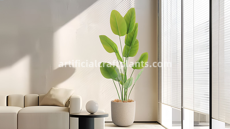fake bird of paradise decor artificial bird of paradise plant in a modern interior