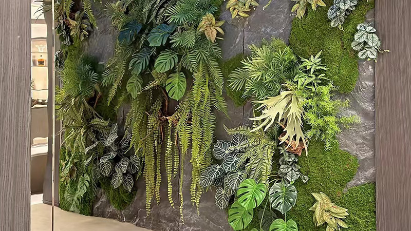 Realistic artificial plant root base and stem details