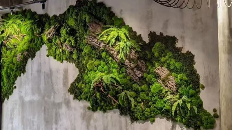 Flocked Christmas Tree Flocked artificial Christmas tree in modern living room