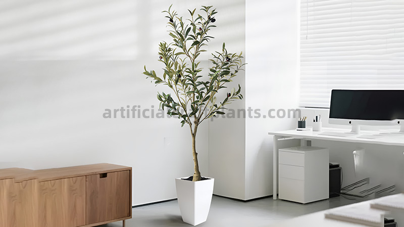 realistic artificial olive tree for indoor decoration